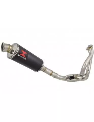 Ninja 650 2017 Decata Passage Bas Ligne complète + Silencieux Rond Noir en Inox 300mm