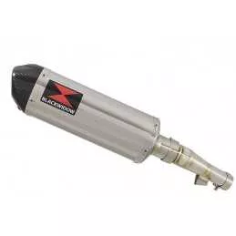 Honda NC 700 S (RC61) 2012-2014 Kit Silencieux: Silencieux Ovale Inox 300mm + Carbone Tip