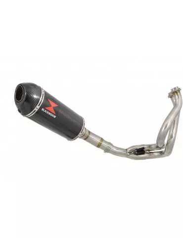 Ninja 650 2017 Decata Passage Bas Ligne complète + Silencieux Ovale En Carbone + Canule en Carbone 300mm