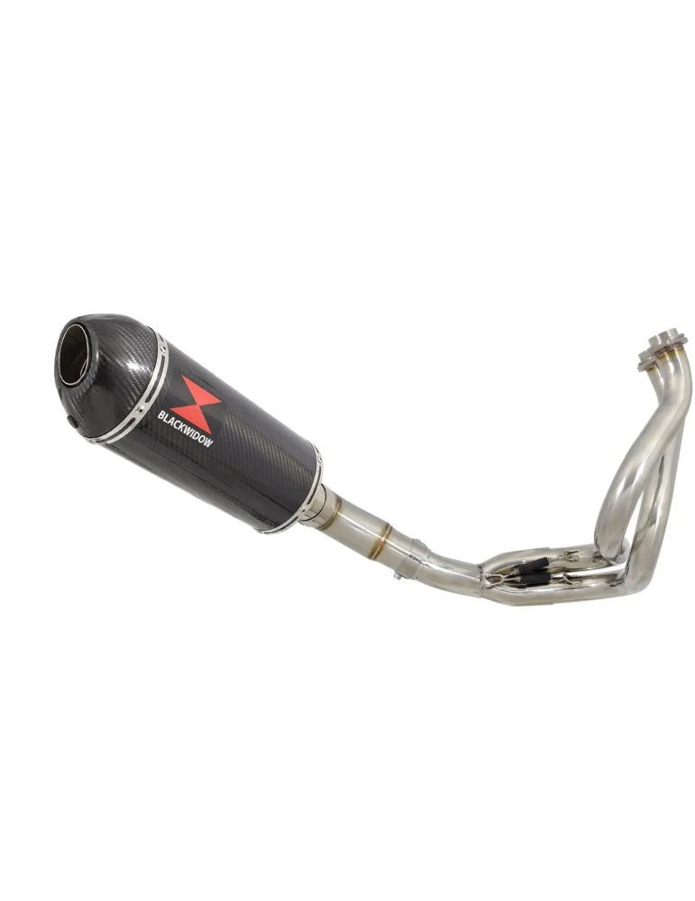 Ninja 650 2017 Decata Passage Bas Ligne complète + Silencieux Ovale En Carbone + Canule en Carbone 300mm