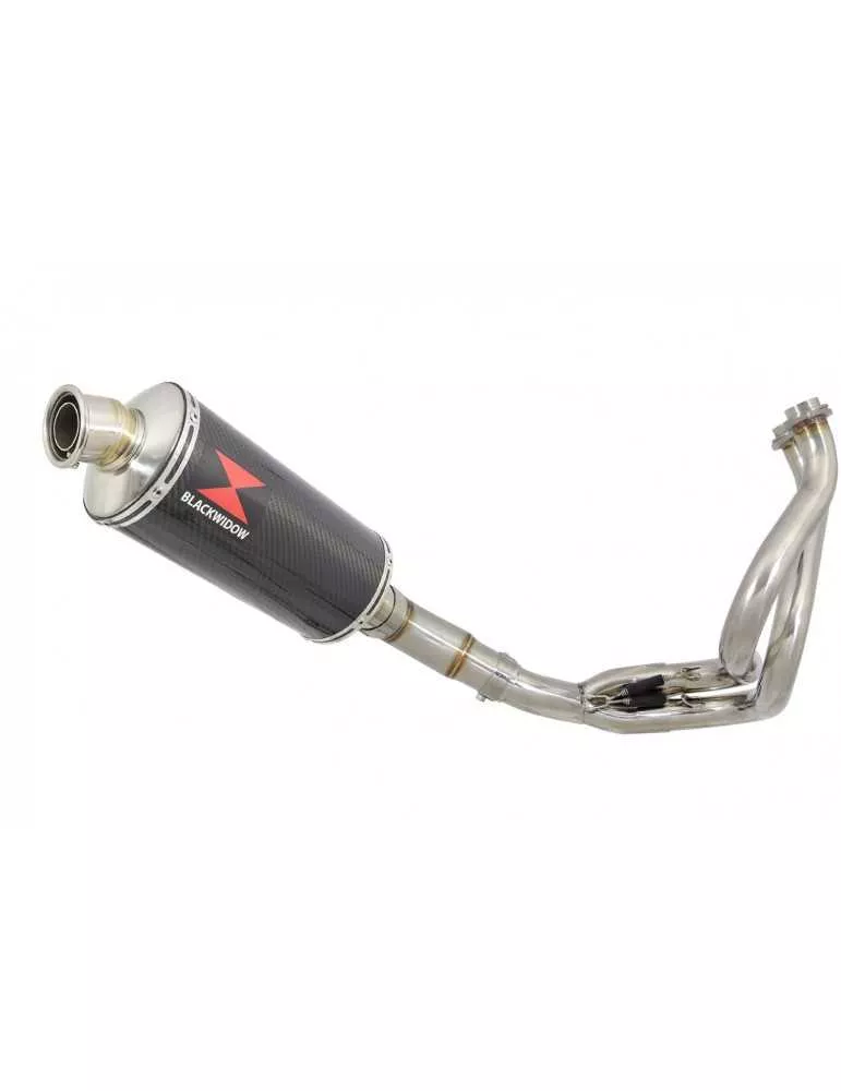 Kawasaki Z-650 2017 - 2021 Decata Passage Bas Ligne complète + Silencieux Ovale En Carbone 300mm