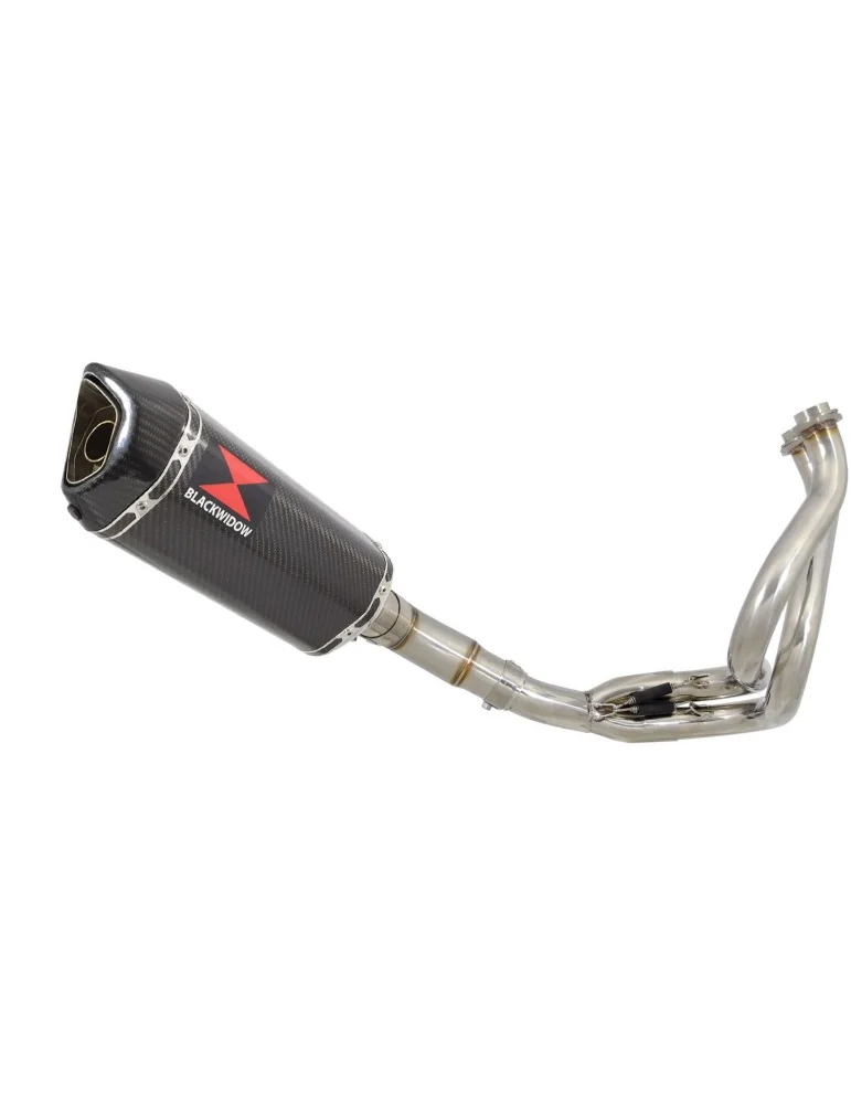 Kawasaki Z-650 2017 - 2021 Decata Passage Bas Ligne complète + Silencieux Hexagonale En Carbone 300mm