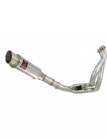 Kawasaki Z-650 2017 - 2021 Decata Passage Bas Ligne complète + Silencieux GP Rond en Inox 230mm