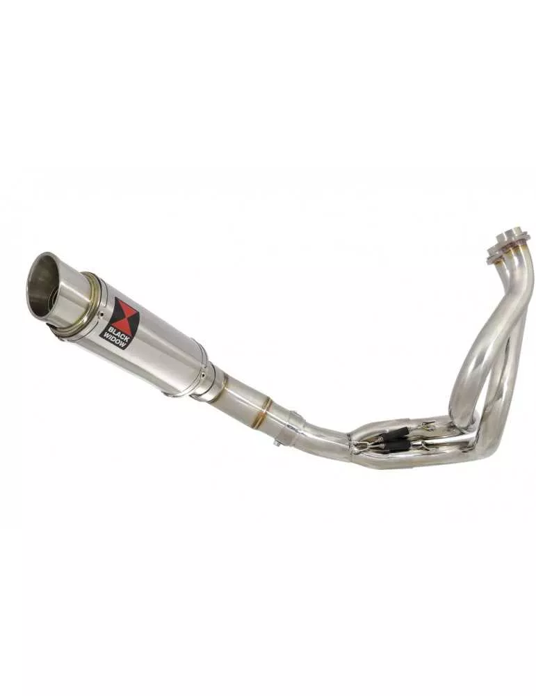 Kawasaki Z-650 2017 - 2021 Decata Passage Bas Ligne complète + Silencieux GP Rond en Inox 230mm