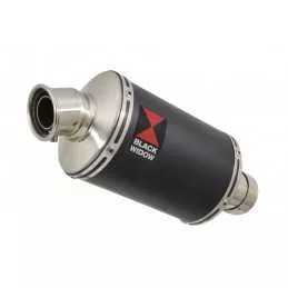 Kawasaki Z-650 2017 - 2021 Decata Passage Bas Ligne complète + Silencieux Ovale Noir en Inox 230mm