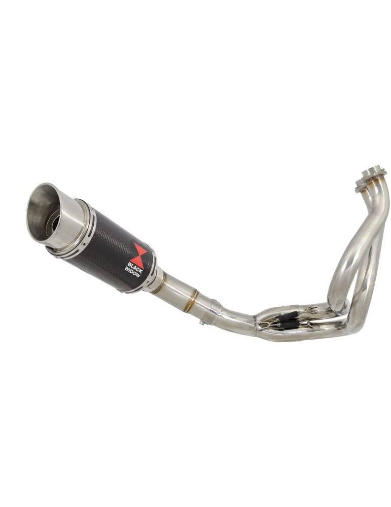 Kawasaki Z-650 2017 - 2021 Decata Passage Bas Ligne complète + Silencieux Rond En Carbone 200mm