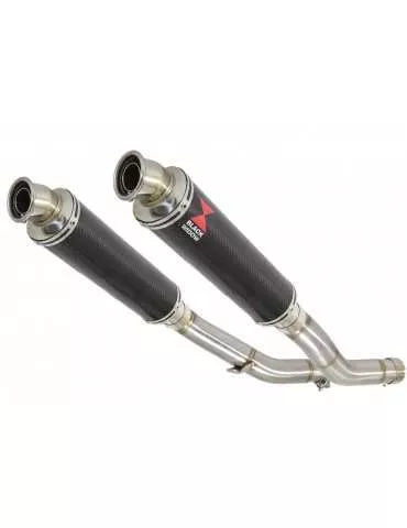 KAWASAKI Z1000 ZR1000A 2003 04 05 06 4-2 Silencieux Rond En Carbone 350mm