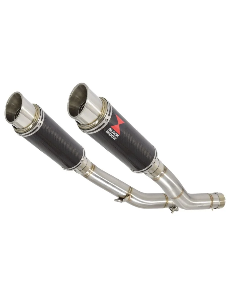 KAWASAKI Z1000 ZR1000A 2003 04 05 06 4-2  Silencieux Rond En Carbone 230mm