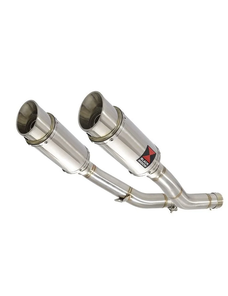 KAWASAKI Z1000 ZR1000A 2003 04 05 06 4-2  Silencieux Rond Silencieux En Inox 200mm