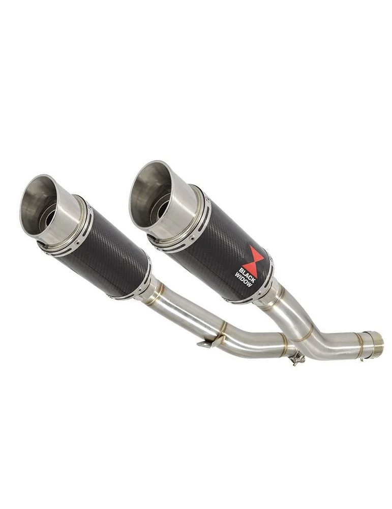 KAWASAKI Z1000 ZR1000A 2003 04 05 06 4-2 Silencieux Rond En Carbone 200mm