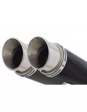 KAWASAKI Z1000 ZR1000A 2003 04 05 06 4-2 Silencieux Rond En Carbone 200mm