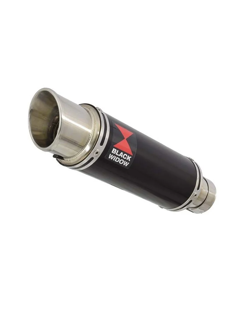 Z750 ZR750 Z750S 04 05 06 Tube de raccord et Silencieux Rond GP Style Noir En Inox 230mm