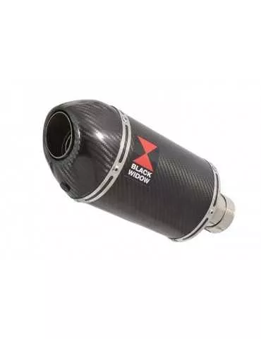 Z750 ZR750 Z750S 04 05 06 Tube de raccord et Silencieux Ovale En Carbone + Canule en Carbone 200mm