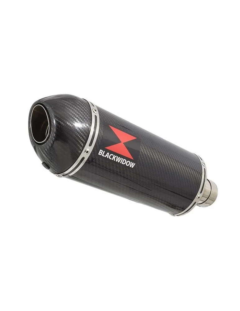 Z750 Z750R Z750L 07-14 Tube de raccord et Silencieux Ovale En Carbone + Canule en Carbone 300mm
