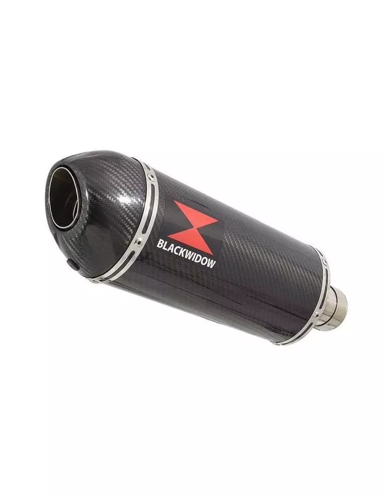 Z750 Z750R Z750L 07-14 Tube de raccord et Silencieux Ovale En Carbone + Canule en Carbone 300mm