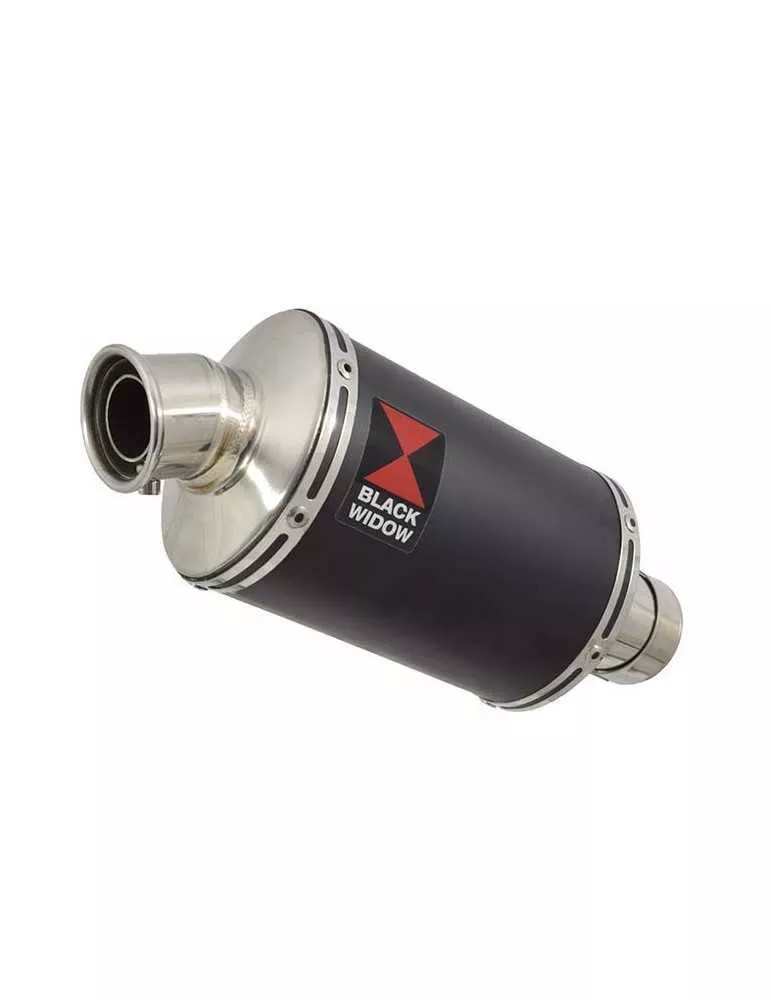 Z750 ZR750 Z750S 04 05 06 Tube de raccord et Silencieux Ovale Noir En Inox 230mm