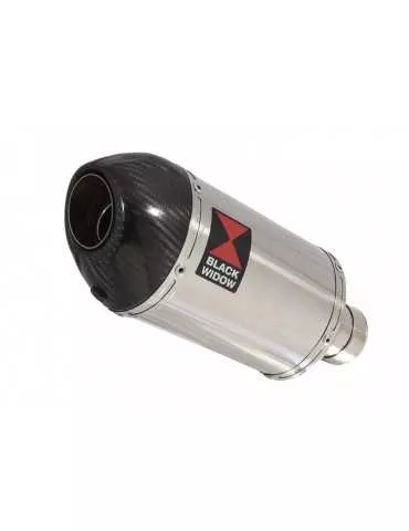 Z750 ZR750 Z750S 04 05 06 Tube de raccord et Silencieux Ovale En Inox + Canule En Carbone 200mm