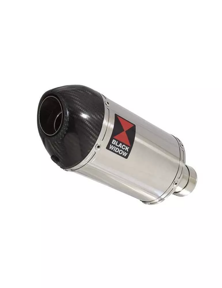 Z750 ZR750 Z750S 04 05 06 Tube de raccord et Silencieux Ovale En Inox + Canule En Carbone 200mm