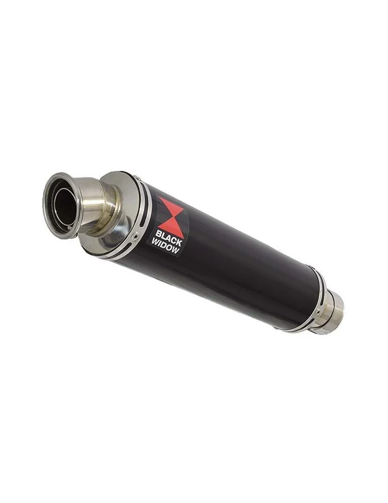 Z750 Z750R Z750L 07-14 Tube de raccord et Silencieux Rond Noir En Inox 350mm