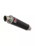 Z750 Z750R Z750L 07-14 Tube de raccord et Silencieux Rond Noir En Inox 350mm