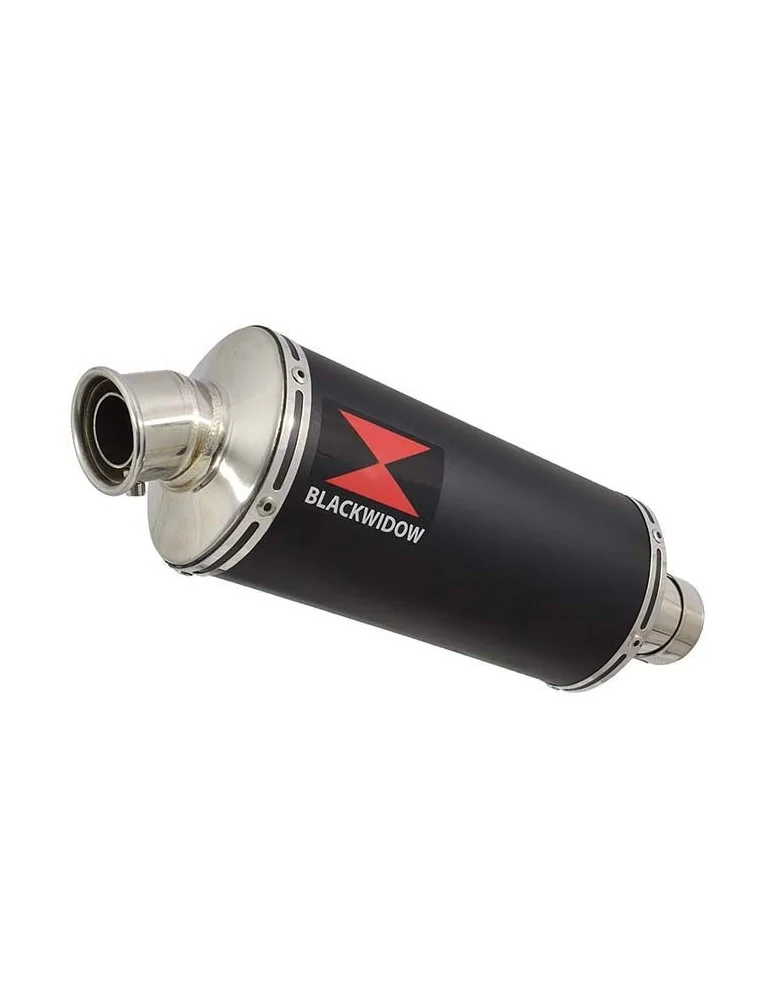 Z750 Z750R Z750L 07-14 Tube de raccord et Silencieux Ovale Noir En Inox 300mm