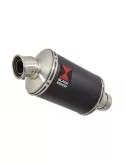 Z750 Z750R Z750L 07-14 Tube de raccord et Silencieux Ovale Noir En Inox 230mm