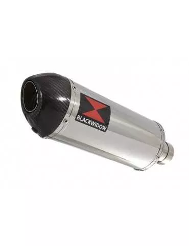 Z750 Z750R Z750L 07-14 Tube de raccord et Silencieux Ovale En Inox + Canule En Carbone 300mm
