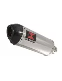 Z750 Z750R Z750L 07-14 Tube de raccord et Silencieux Ovale En Inox + Canule En Carbone 300mm