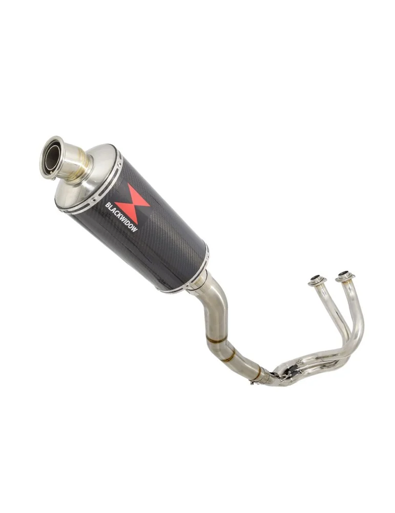 Ninja 650 2017 Decata Passage Haut Ligne complète + Silencieux Ovale En Carbone 300mm