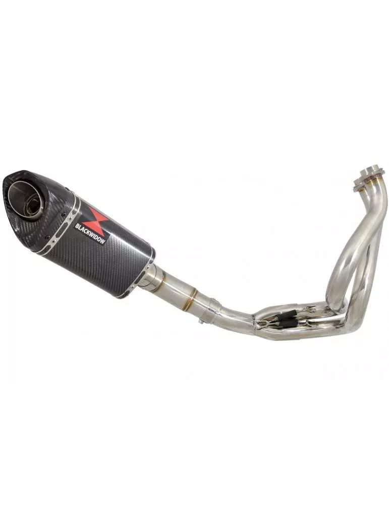 Ninja 650 2017 Decata Passage Bas Ligne complète + Silencieux Tri Ovale En Carbone 250mm
