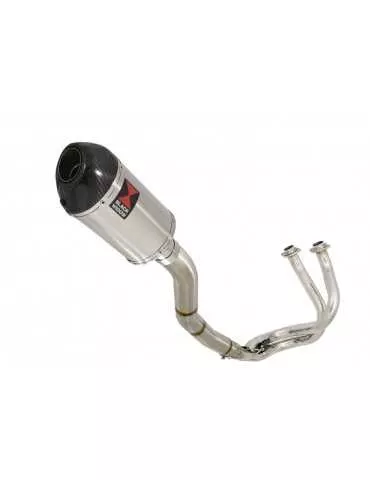 Ninja 650 2017 Decata Passage Haut Ligne complète + Silencieux Ovale en Inox & Canule en Carbone 200mm