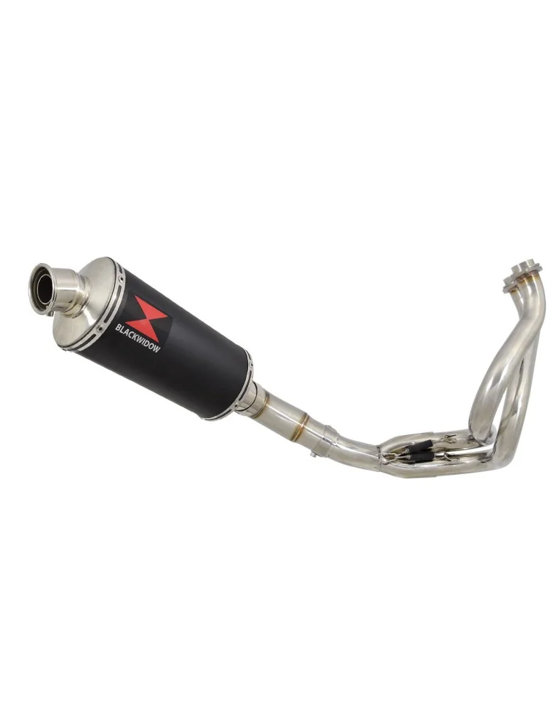 Ninja 650 2017 Decata Passage Bas Ligne complète + Silencieux Ovale Noir en Inox 300mm