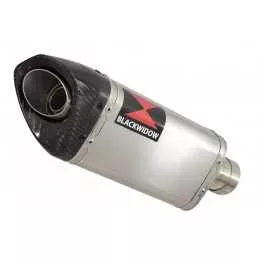 Ninja 650 2017 Decata Passage Bas Ligne complète + Silencieux Tri Ovale en Inox & Canule en Carbone 250mm