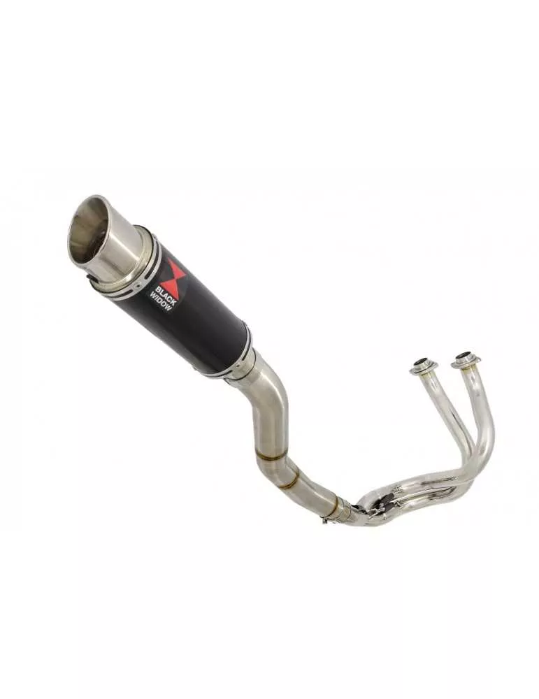 Ninja 650 2017 Decata Passage Haut Ligne complète + Silencieux GP Rond Noir en Inox 230mm