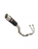Ninja 650 2017 Decata Passage Haut Ligne complète + Silencieux GP Rond Noir en Inox 230mm