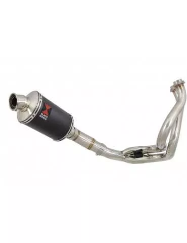 Ninja 650 2017 Decata Passage Bas Ligne complète + Silencieux Ovale Noir en Inox 230mm