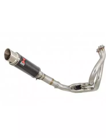 Ninja 650 2017 Decata Passage Bas Ligne complète + Silencieux GP Rond En Carbone + Canule en Titanium 230mm