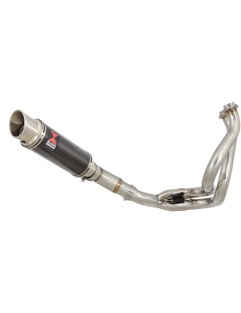 Ninja 650 2017 Decata Passage Bas Ligne complète + Silencieux GP Rond En Carbone + Canule en Titanium 230mm