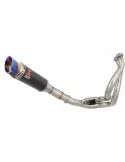Ninja 650 2017 Decata Passage Bas Ligne complète + Silencieux GP Rond En Carbone + Canule en Inox Anodisé 230mm