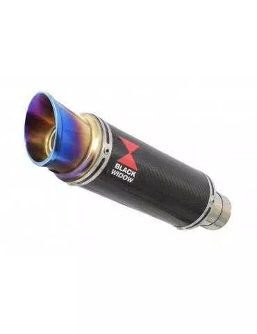 Ninja 650 2017 Decata Passage Bas Ligne complète + Silencieux GP Rond En Carbone + Canule en Inox Anodisé 230mm