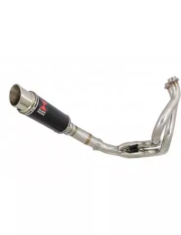 Ninja 650 2017 Decata Passage Bas Ligne complète + Silencieux GP Rond Noir en Inox 230mm