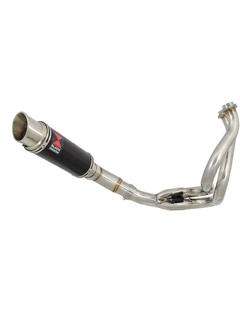 Ninja 650 2017 Decata Passage Bas Ligne complète + Silencieux GP Rond Noir en Inox 230mm