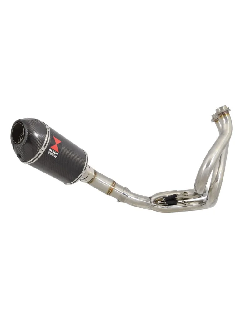 Ninja 650 2017 Decata Passage Bas Ligne complète + Silencieux Ovale En Carbone + Canule en Carbone 200mm