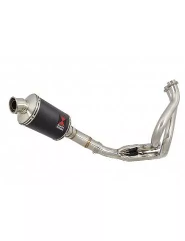 KLE 650 VERSYS 2015 - 2017 De Cat Ligne complètes + Ovale Black Silencieux En Inox 230mm