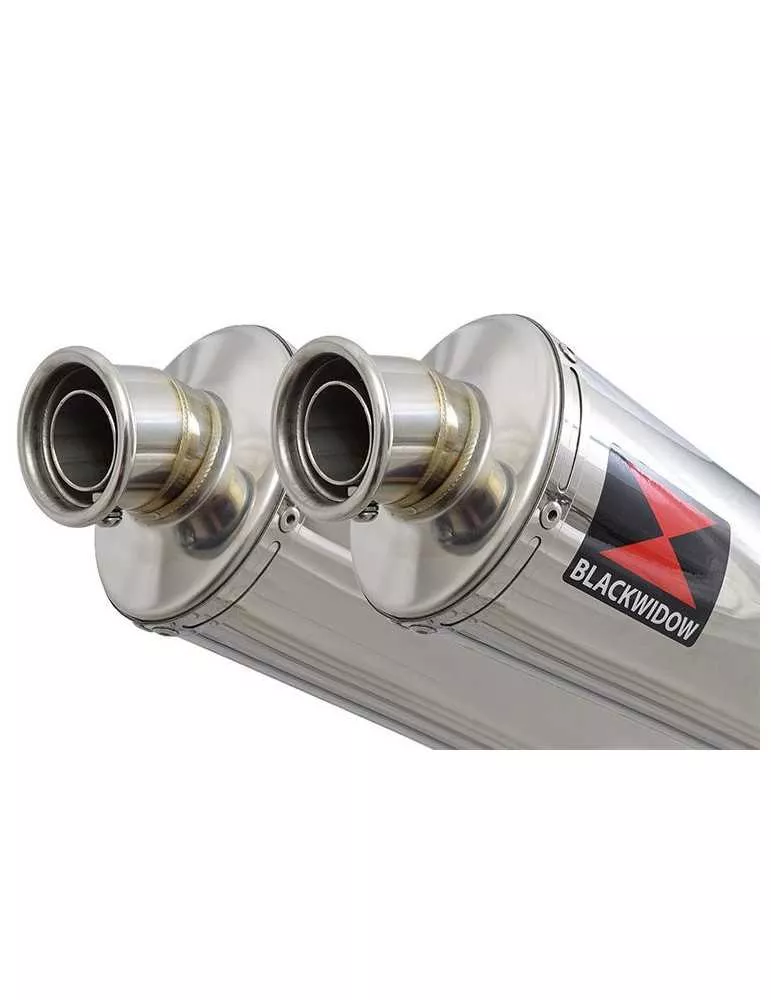 Z1000 2010-2017 4-2 Tube de raccords & Silencieux Ovale En Inox 400mm