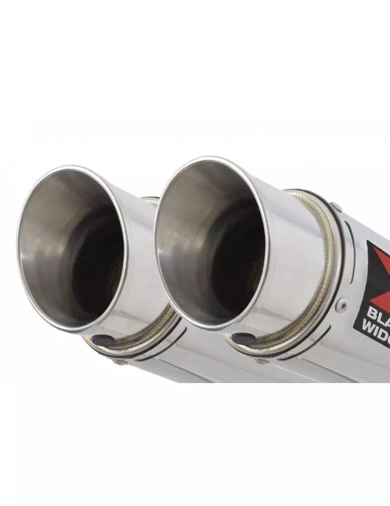 Z1000 2010-2017  4-2 Tube de raccords & Silencieux Rond GP Style En Inox 350mm