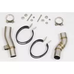 Z1000 2010-2017 4-2 Tube de raccords & Silencieux Ovale En Inox + Canule en Carbone 400mm