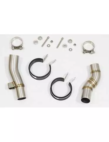 Z1000 2010-2017   4-2 Tube de raccords & Silencieux Rond GP Style Noir en Inox 230mm