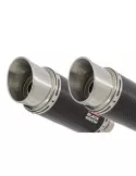 Z1000 2010-2017 4-2 Tube de raccords & Silencieux Rond GP Style En Carbone 200mm
