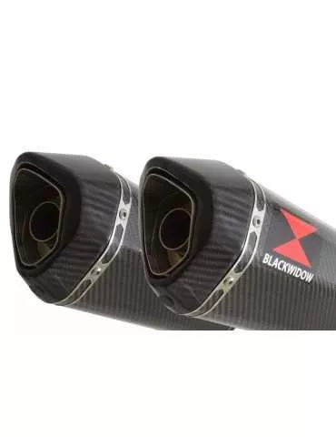 Z1000 2010-2017 4-2 Decata Ligne complète / Silencieux Hexagonale En Carbone 300mm